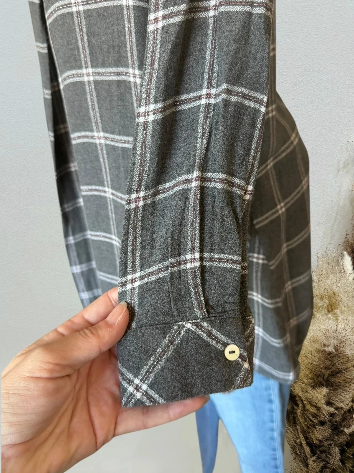 damesoverhemd over tuniek shirt Zara in ruiten T34/XS – photo 4